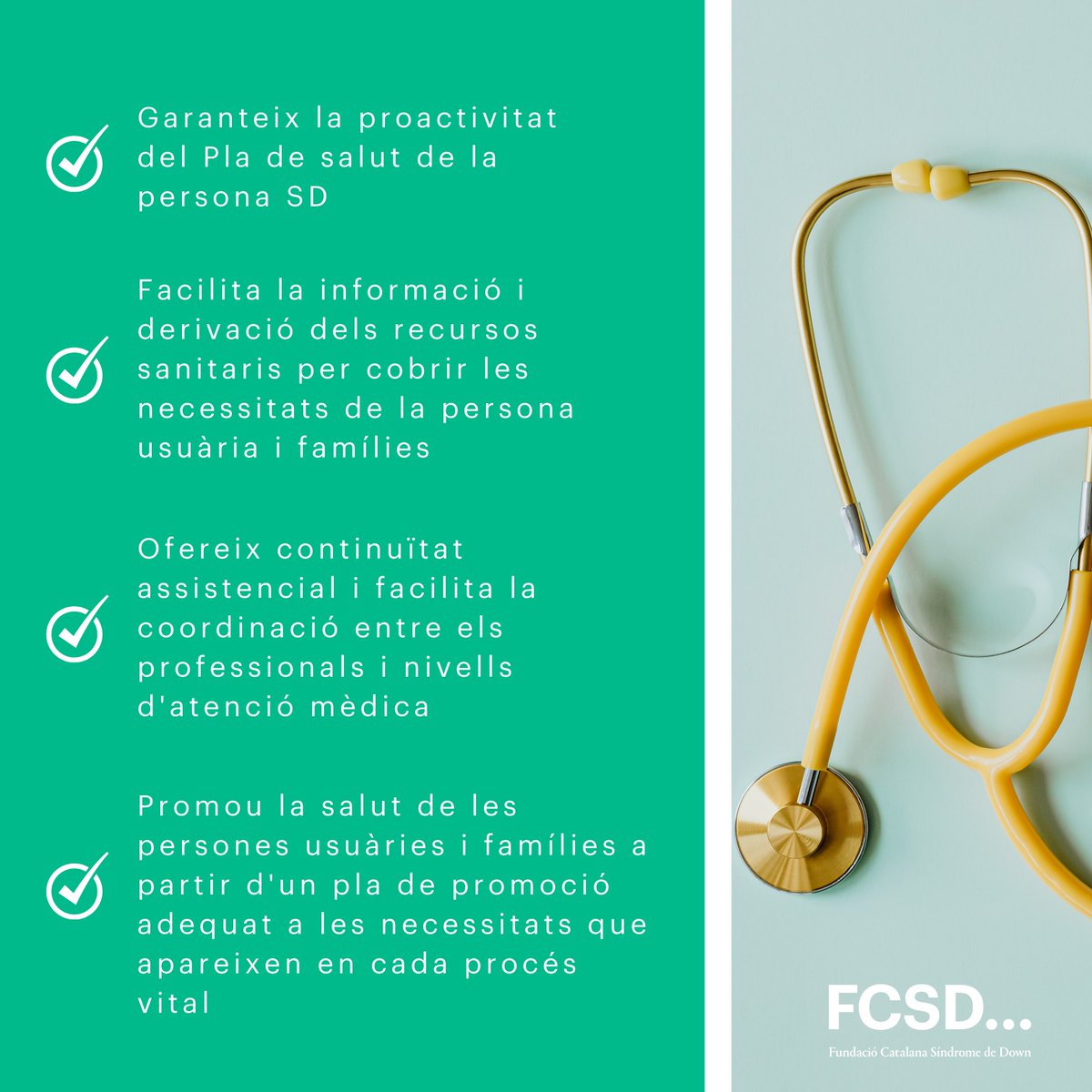FCSDown's tweet photo. Al nostre Centre Mèdic Barcelona Down (#CMBD) hem incorporat la figura de la infermera.
“M'incorporo al preciós projecte de la @FCSD, amb la il·lusió de poder sumar espais d'escolta i acompanyament a les persones en el seu projecte vital."
Benvinguda i gràcies 🤍
#enfermera https://t.co/7JC1NCrkhI