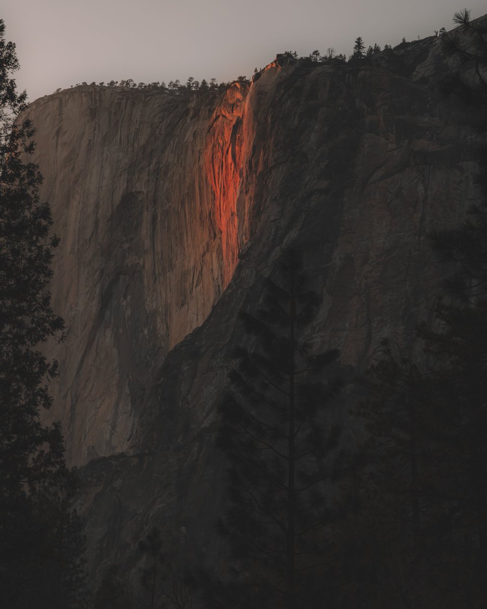 First attempt at the Firefall in Yosemite National Park! #Firefall #yosemitenationalpark