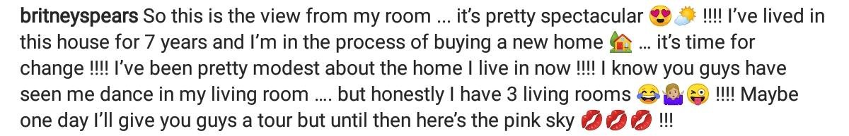 SpearsFanpage's tweet photo. New Beginnings Britney Spears wrote that she is in the process of buying a New Home. The media reported some time ago. That Brit is going to move because there are too many traumatic memories with the current property. 🦋 https://t.co/GITZ3z8NoU