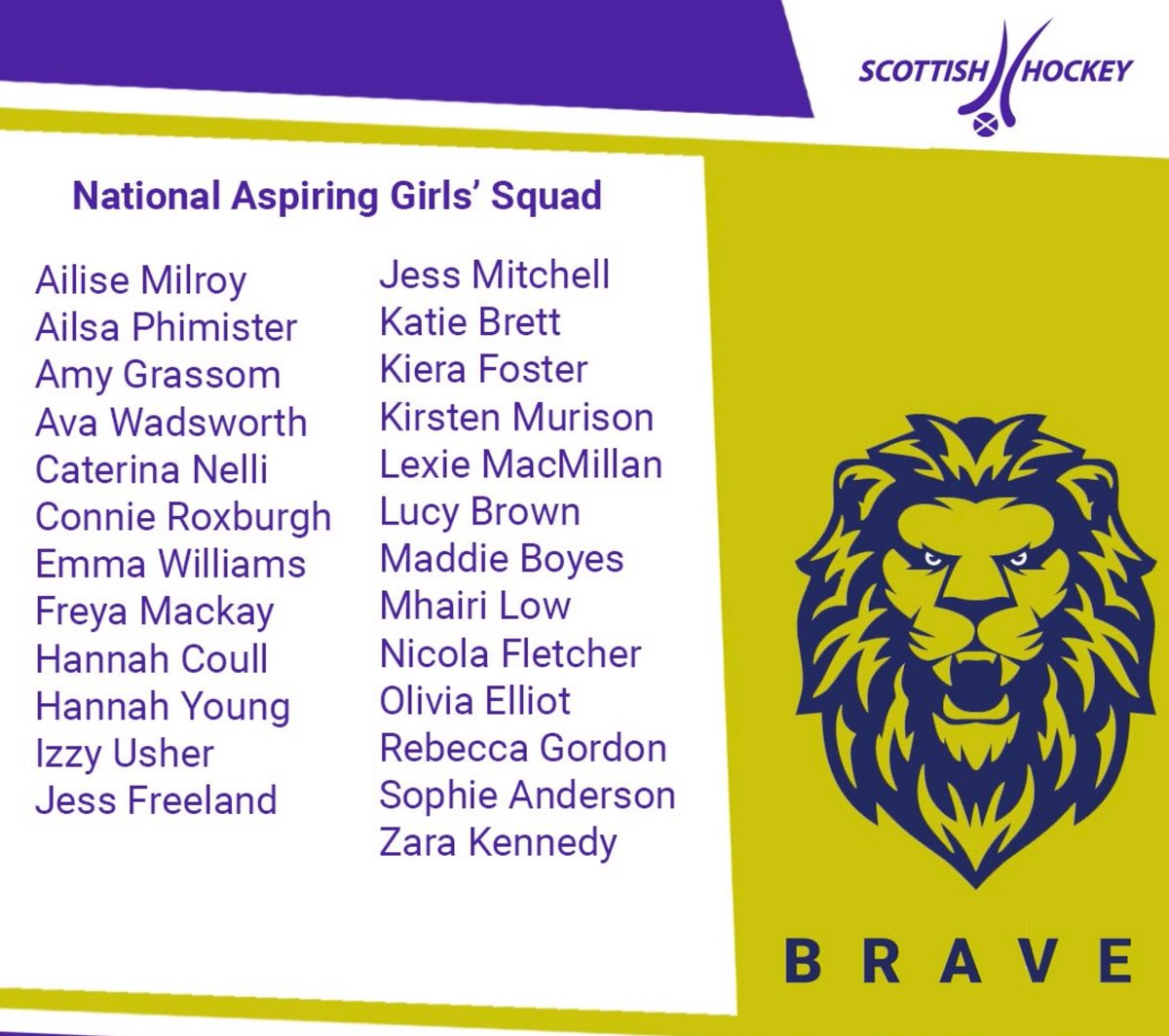 izzyusher10's tweet photo. So pleased to be selected for the aspiring squad for the upcoming season. Looking forward to getting started. Congratulations to everyone else who was also selected @Fettes_Sport @ScottishHockey @aratac_hockey https://t.co/dvxwwyEqUS