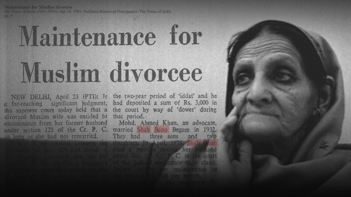 What seemed like a landmark court verdict in favour of a divorced Muslim woman in 1985 became a turning point in Indian political history. Catch the story of the #ShahBanocase, the missteps to contain its fallout, and the political tsunami that followed
https://t.co/Bf5Ltw5tYj https://t.co/amWstaDDXH