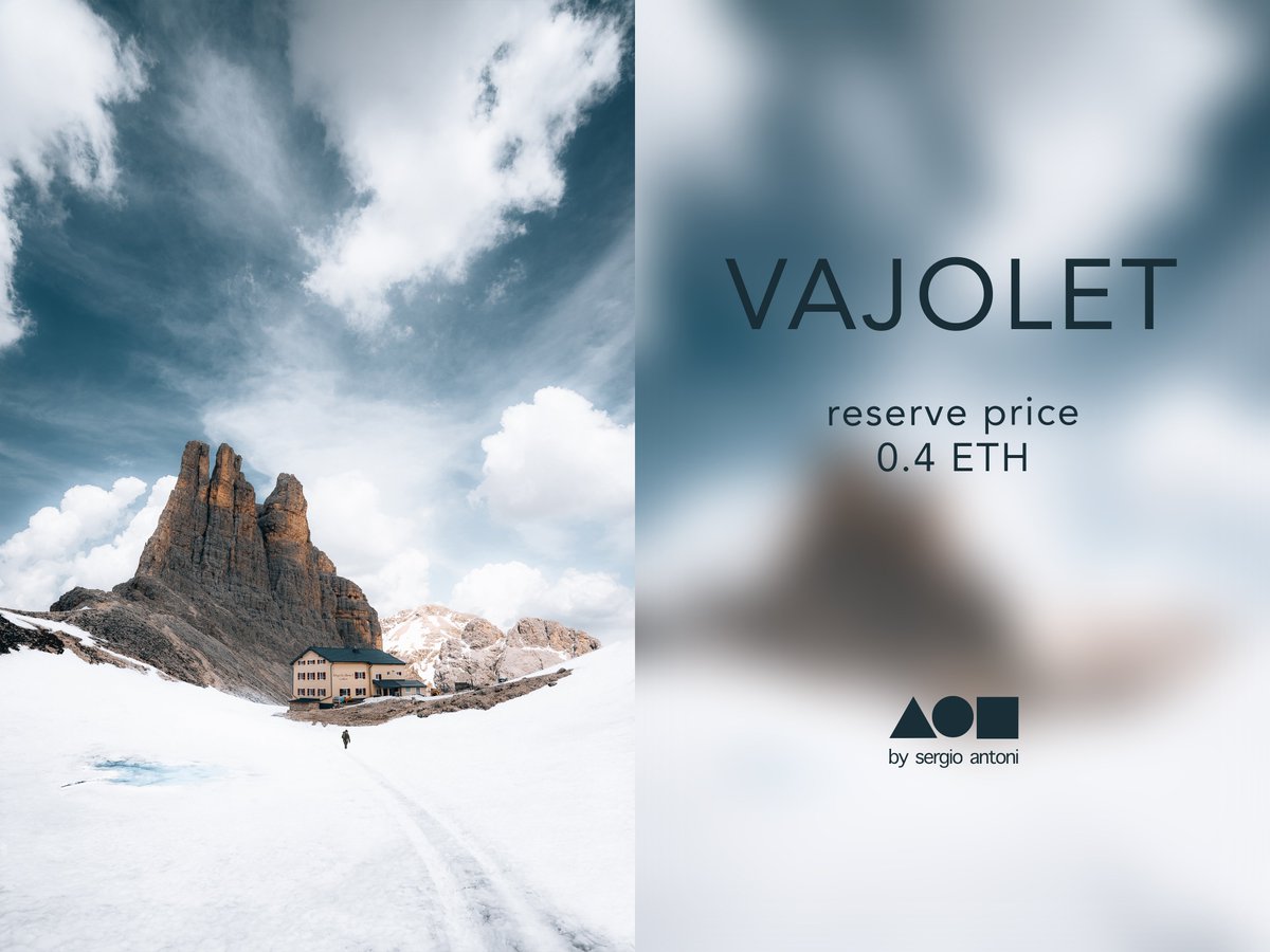 sean_cgn's tweet photo. gm everyone ☕️

- "Vajolet" is now available on @withFND 

- reserve price: 0.4 $ETH

https://t.co/oDRpZoNaRY https://t.co/JteRV22299