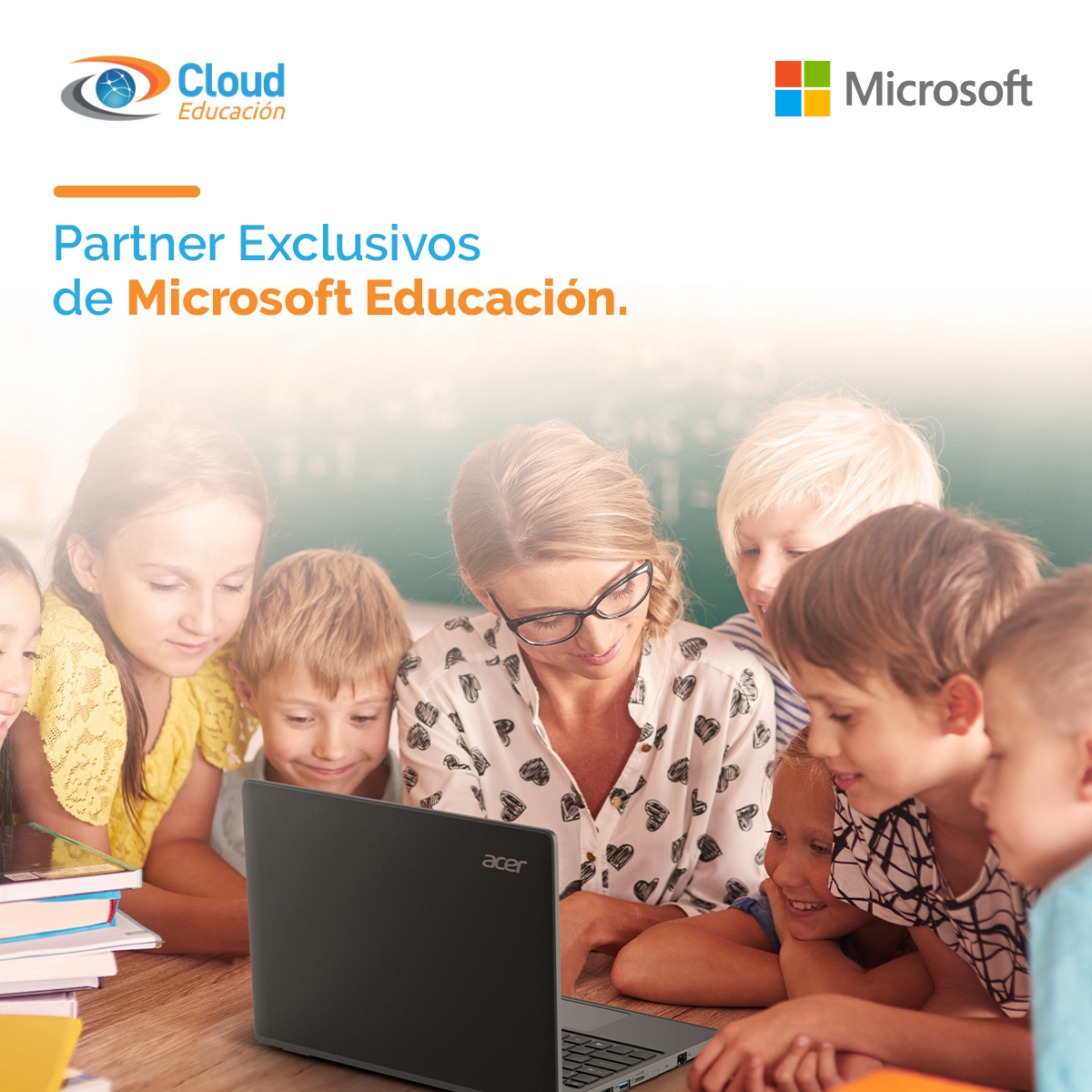 cloud_educacion's tweet photo. 🚀Somos especialistas en la #TransformaciónDigital de centros educativos
💻Te ayudamos a #digitalizar tu #aula
👩‍💻Plataforma educativa, dispositivos securizados, formación para el #profesor 

✅Partner Gold @MicrosoftEduEsp 
✅Partner @Acer_Education 
✅Partner Platino @SamsungEDU https://t.co/0yswXEhzD1