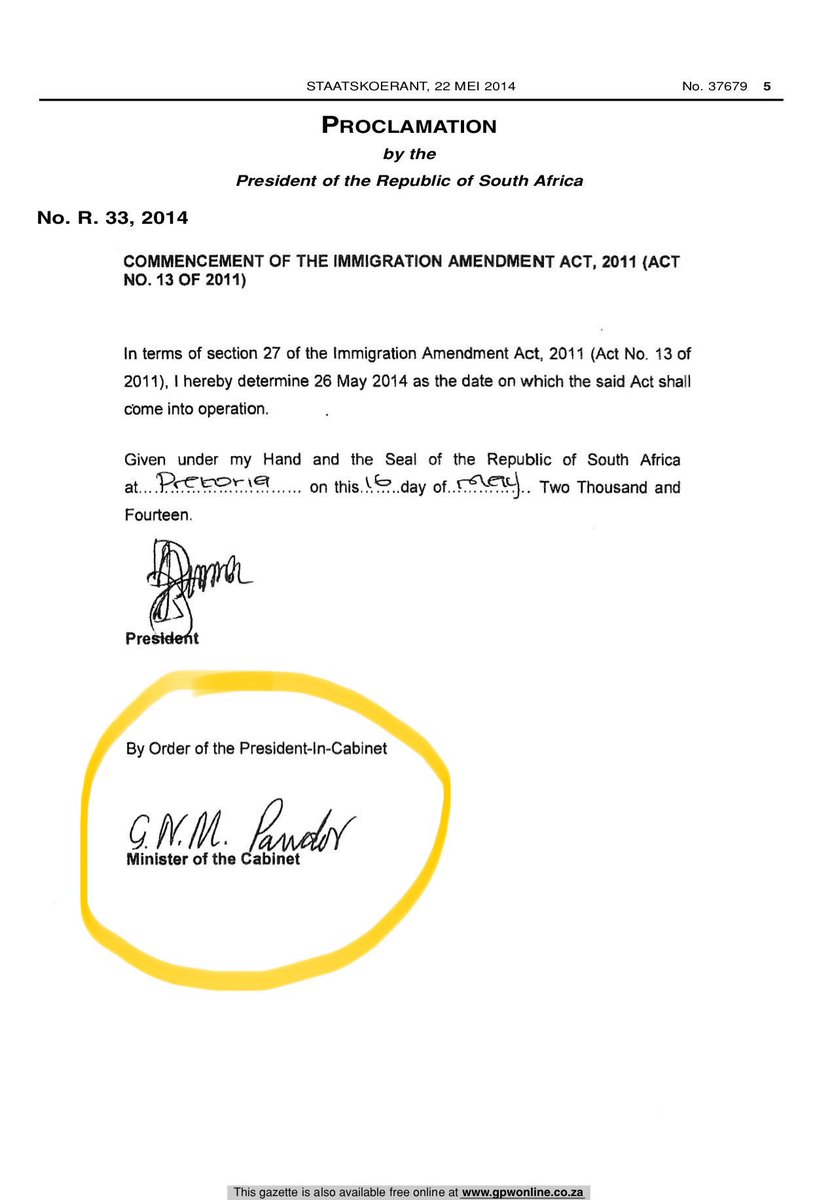 They told you that I introduced the requirement for parents to produce unabridged birth certificates of their minor children when travelling with them in and out of the country.

You believed them.