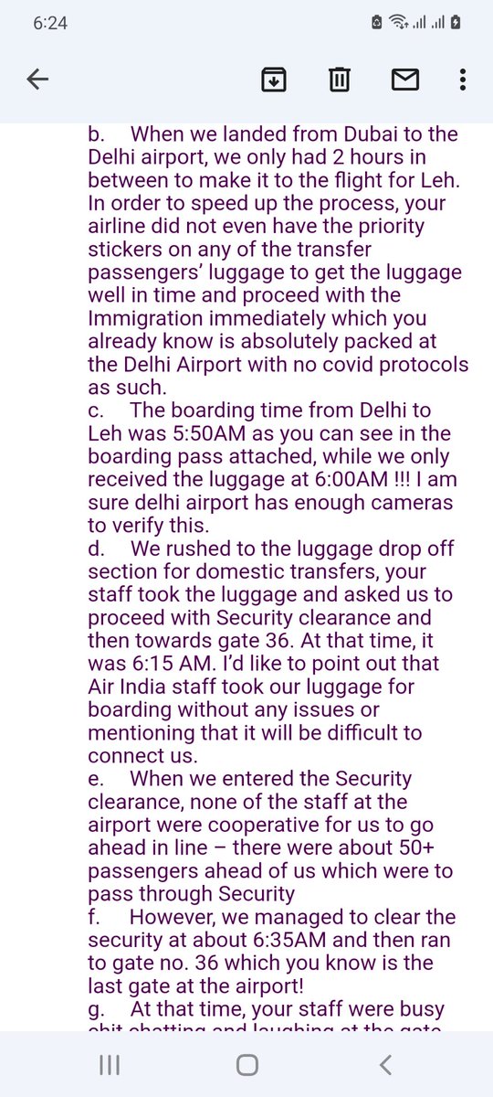 ApeksUm's tweet photo. @airindiain - pls respond to our email. We need an explanation for your pathetic service. https://t.co/au7E3lDJkr