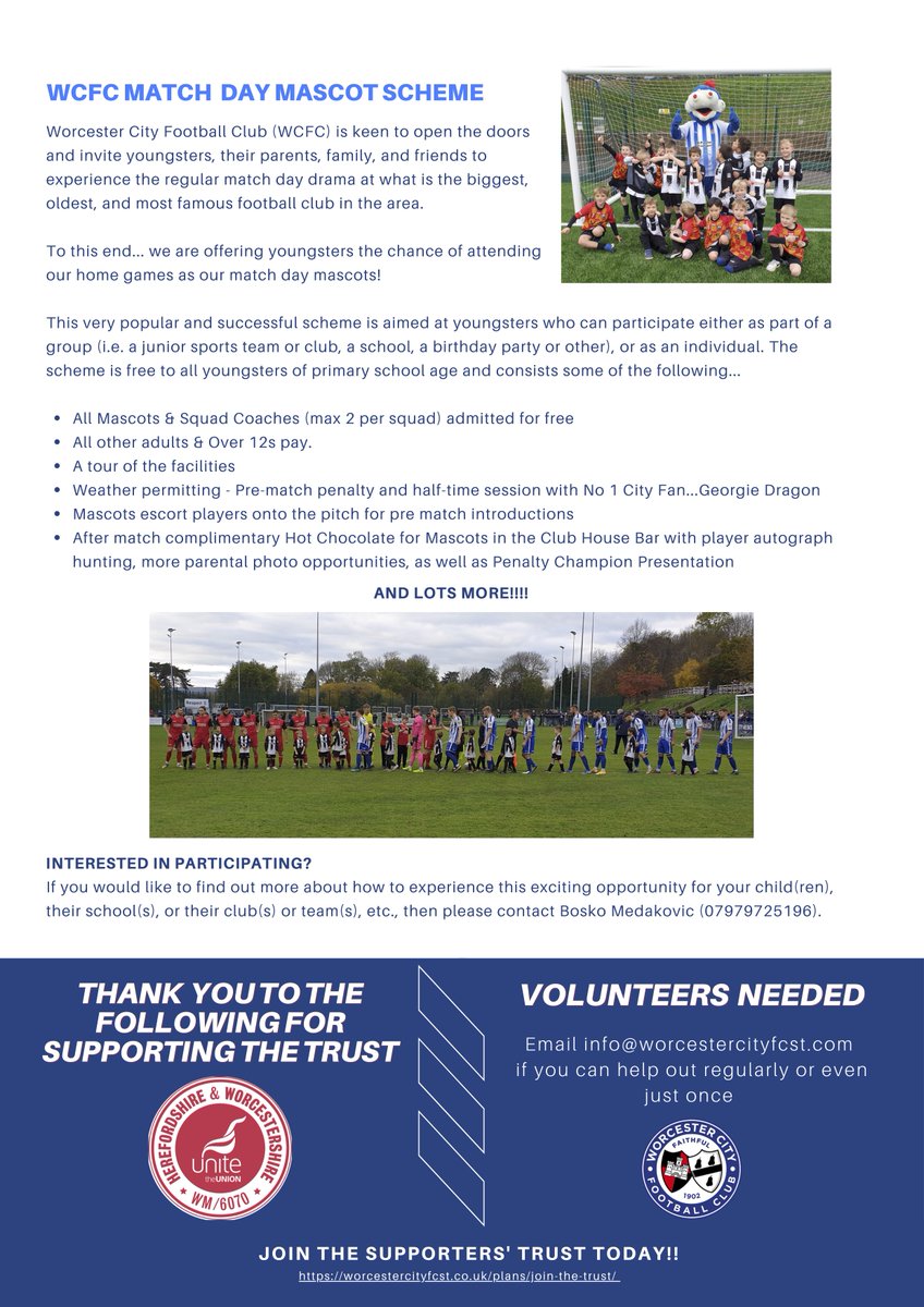 WorcesterCityFc's tweet photo. 🗞 The @WCFCSupporters Trust Newsletter - Edition 1 is available to read now!

You too can become a joint-owner of Worcester City FC - Join The Trust today: https://t.co/Z7w08C07Yy https://t.co/A5DZReWWRL