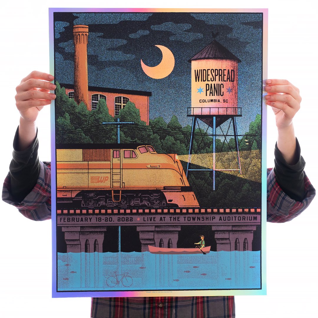 There are a few foil copies left of our <a href="/WidespreadPanic/">Randy Crabtree</a> Township prints! 

shop.thehalfandhalf.com/collections/gi…