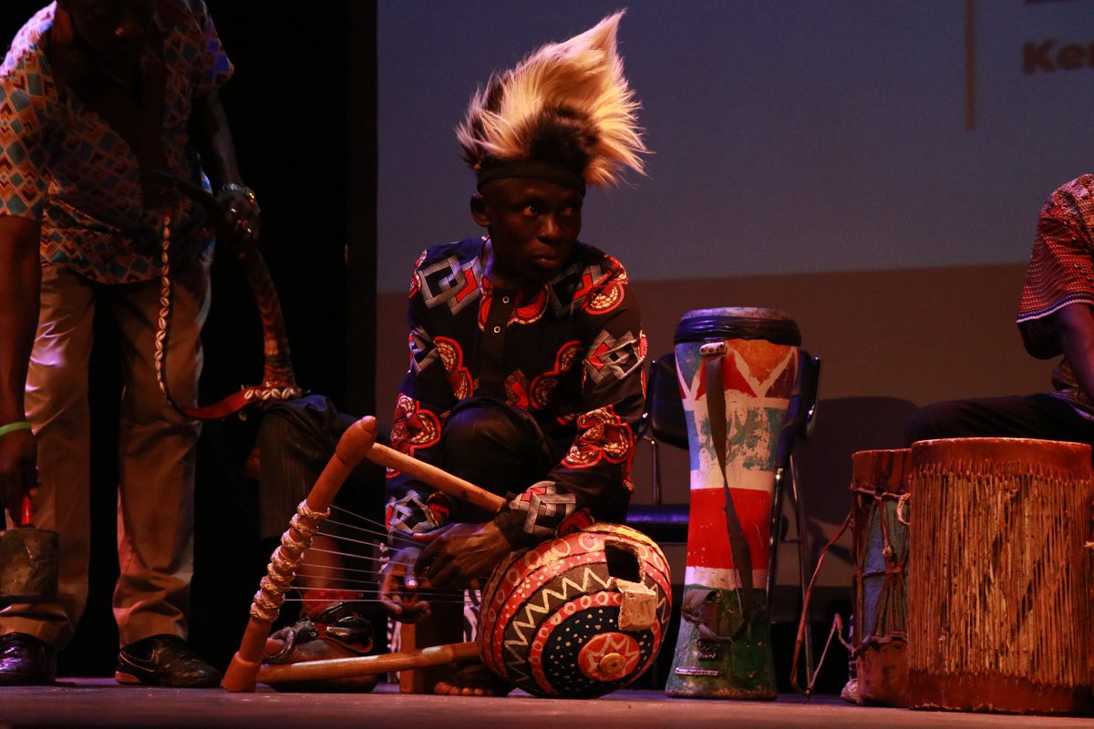 CultureCentreKE's tweet photo. All work and no play makes Jack a dull boy. Afternoon entertainment by Ododa Ensemble #ARTSCON1 #inspiringculturalconnections https://t.co/tO26Qa95mc