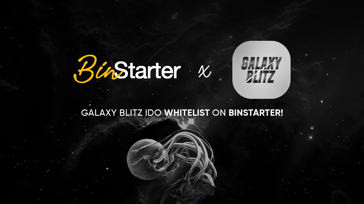 🥳 Whitelist and Gleam for Galaxy Blitz IDO Is Open!

🗓 Whitelist: Feb 23th - Mar 17th, UTC 16:00
🗓 Gleam: Feb 23th - Mar 18th, UTC 12:00

Whitelist Details Here( $BSR Staking Required ): binstarter.medium.com/galaxy-blitz-i…

Gleam Competition Here(No $BSR Required): gleam.io/9U5iK/binstart…