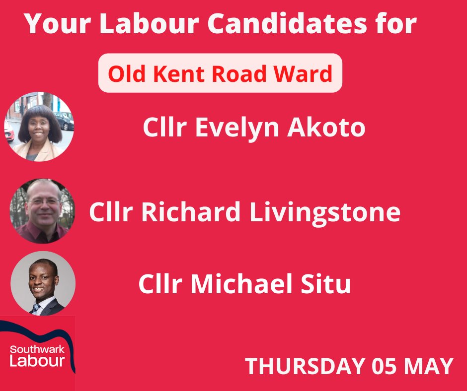 For residents in Old Kent Road Ward here are your hardworking team that are on your side in Southwark