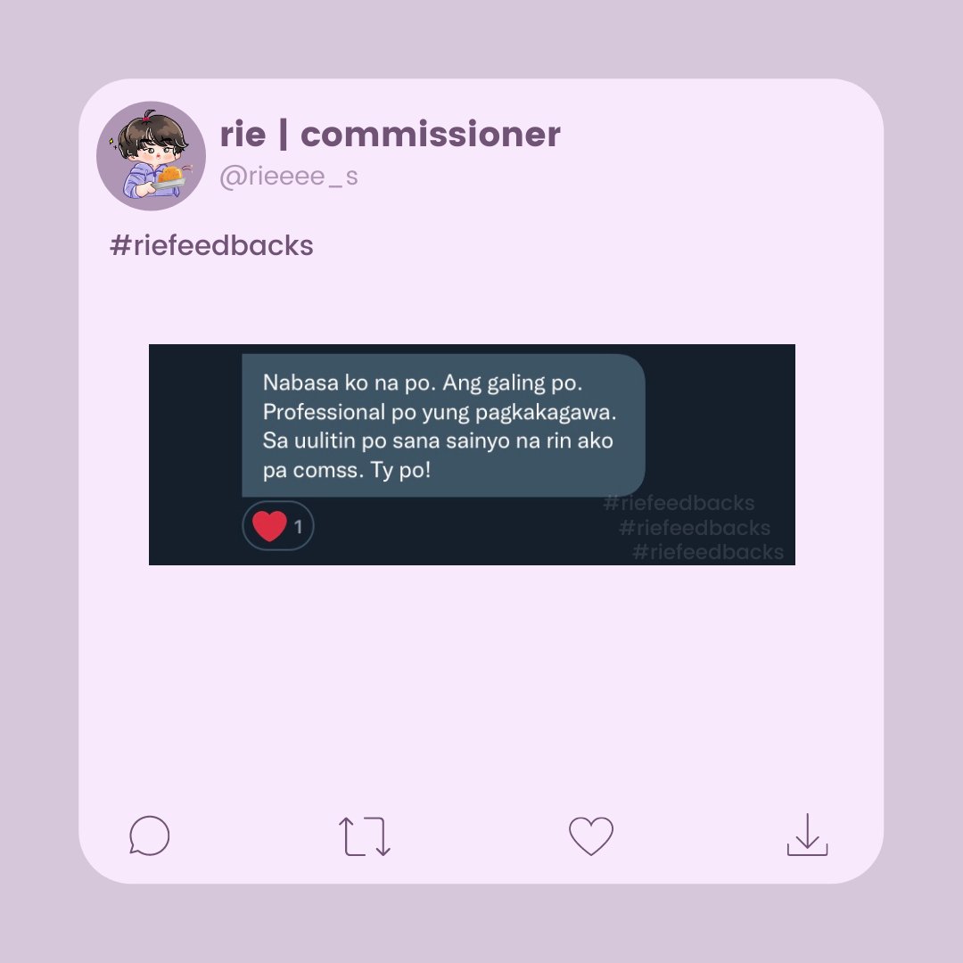 rieeee_s's tweet photo. thank you so much for trusting ๐
#riefeedbacks https://t.co/6bFWgUBN98