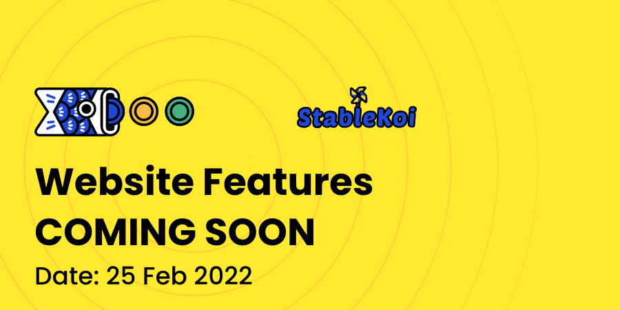 stablekoi's tweet photo. 🤩Website features COMING SOON🤩

🎏Two features will be available:
🌟Stabletoken swap
🌟LP mining

🎏Stay tuned🎧

#stablecoin #blockchain $koi #stablekoi #crypto https://t.co/bLqVLr1Xhs