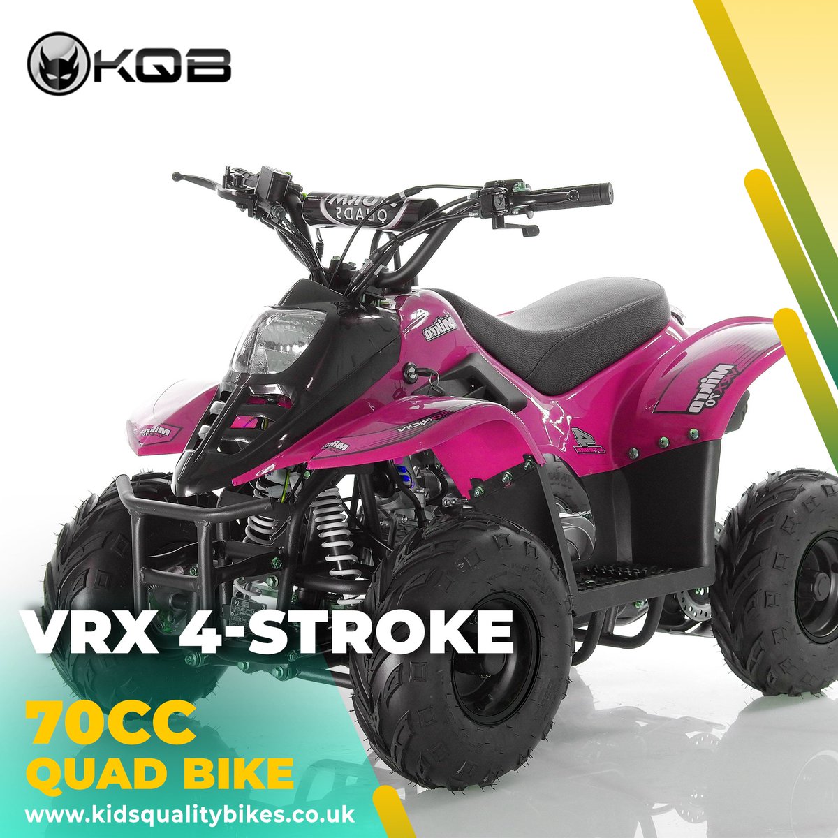 The Mikro 70cc kid’s quad bike is our top selling kids quad and represents excellent value for money. Safety is paramount, reliability is excellent and a full range of spare parts are available off the shelf at all times. Get it now to put a lovely smile on your kid's face! 😍