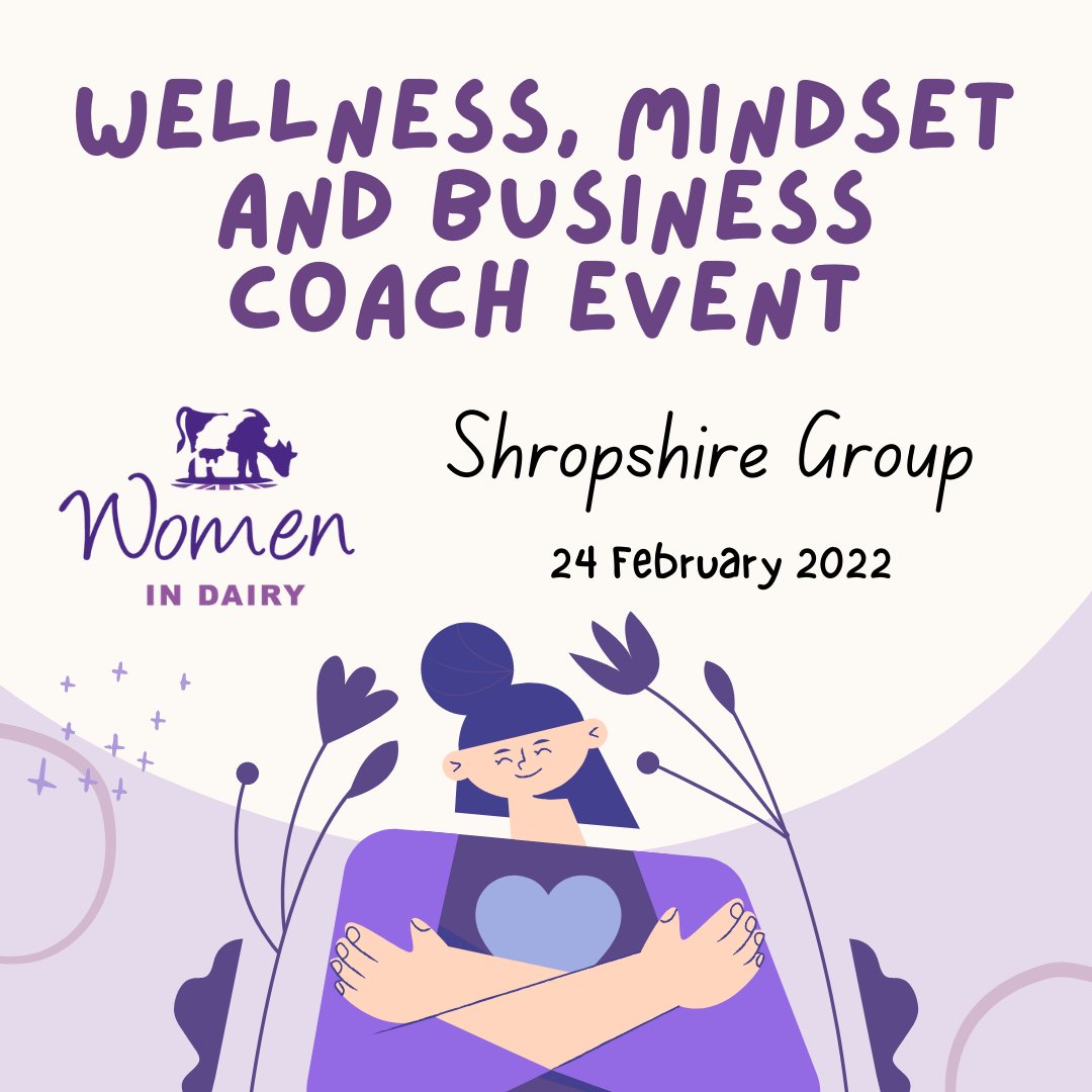 There is still time to book for tomorrow's #Wellness, mindset and business coach event with the #Shropshire group.

Full details womenindairy.co.uk/meetings/octob…

#womenindairy #teamdairy