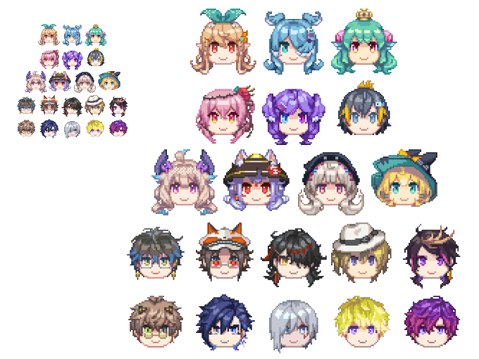 新ユニット楽しみすぎて、EN全員ドット化した
#NIJISANJI_EN #LazuLight #OBSYDIA #Ethyria #Luxiem 