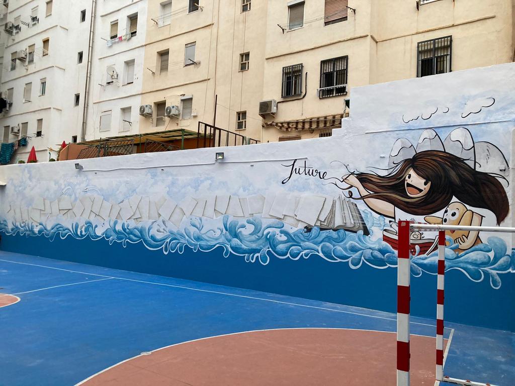 IvivaDeportes's tweet photo. 👉 No solo disponemos de todo el material deportivo necesario para cualquier modalidad, también disponemos de un SERVICIO DE PINTURA DE ESPACIOS DEPORTIVOS como este, con obras de arte como esta... ¿os gusta? Pintamos patios y pistas polideportivas. https://t.co/iSMJq8VZl5