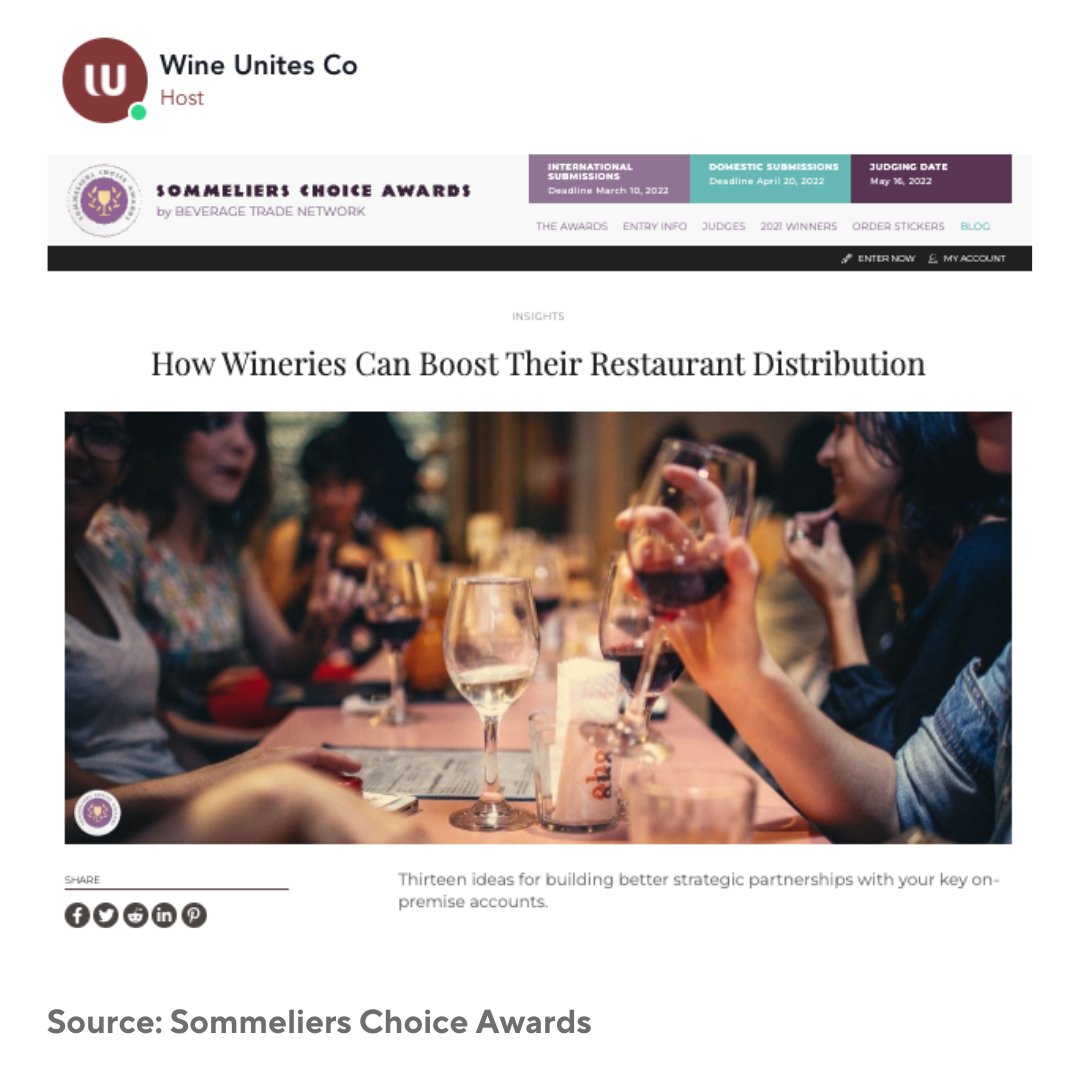 And if you want to know how to catch the attention of a wine buyer, catch Dawn Davies MW tomorrow, February 24 on #WineTalks.

Free registrations: bit.ly/3Lzgviw

#wineunites #restaurant #sommelier 

sommelierschoiceawards.com/en/blog/insigh…