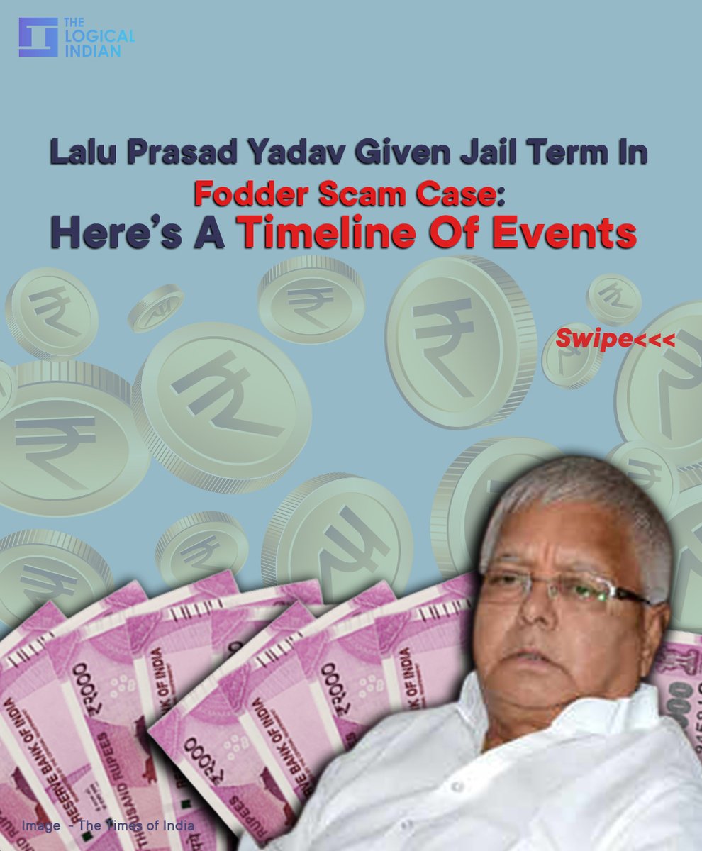 LogicalIndians's tweet photo. #fodderscamcase - The Rashtriya Janata Dal (RJD) supremo and former Bihar chief minister #LaluPrasadYadav was sentenced five years in jail in the Fodder scam case. The verdict comes a week after a special CBI court had convicted him in the fifth fodder scam. https://t.co/eedfwgmOuT