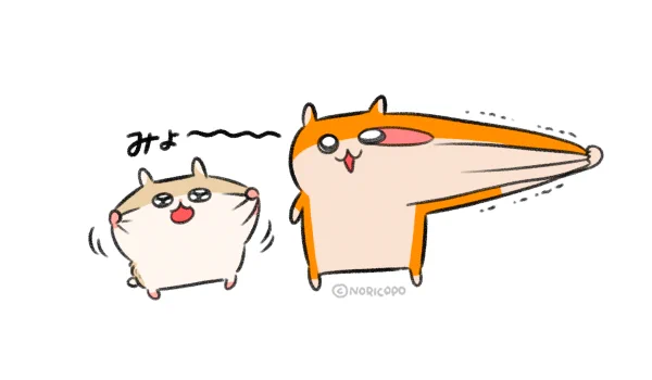 過去のハム絵をいっぱい描き直している 
