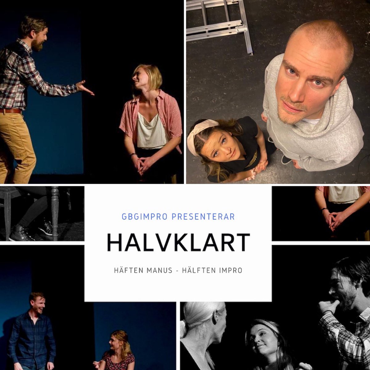Gbgimpro's tweet photo. Halvklart + dunderduo på fredag! :D 

Förutom att vi spelar vår älskade Halvklart på fredag - så bjuder vi på en specialakt med duon Matilda och Martin och deras akt Hemligheten!

En fullspäckad kväll fylld med med kvalitativ och underhållande impro! 

https://t.co/9CwRCYBPBm https://t.co/OUeYT3n1Bn