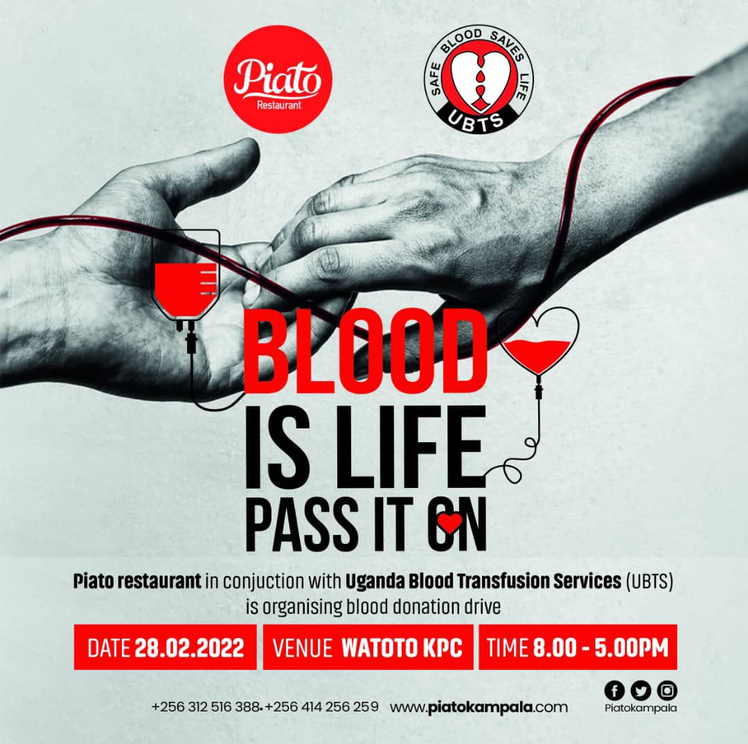 piatokampala's tweet image. Join us in the @watotochurch Downtown parking lot for a blood drive in conjunction with Uganda Blood Transfusion Services. #BloodIsLife #PiatoKampala