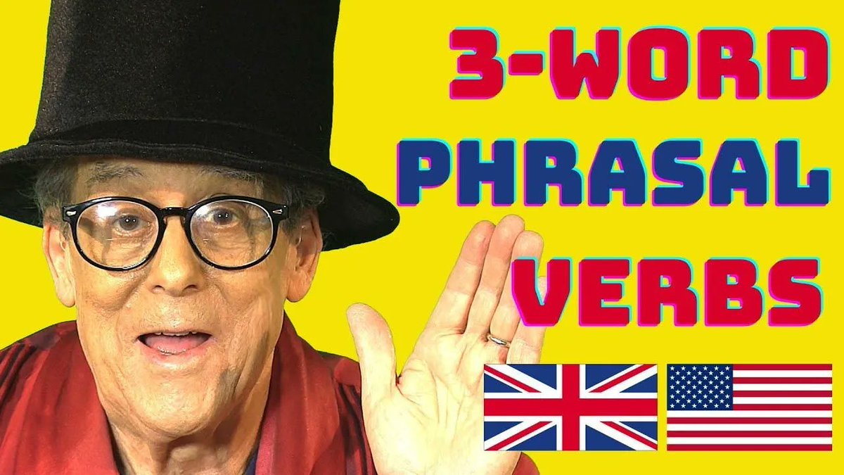 VickiVideos's tweet photo. See some three-word English phrasal verbs in action. Yes, three-words, not two!https://t.co/VcEmq6Vquo #learnEnglish #ingles #ESL #EnglishPhrasalVerbs https://t.co/lRNyMgYoY9