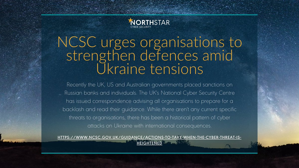 CybaVerse's tweet photo. #NCSC advises organisations to act!

The National Cyber Security Centre has called on organisations in the UK to bolster their online defences. Issuing actions to take when the cyber threat is heightened

https://t.co/rbQzfHFQ1W

#Ukraine #CyberSecurity #infosec #cyberdefense https://t.co/BM2tvGyDyD