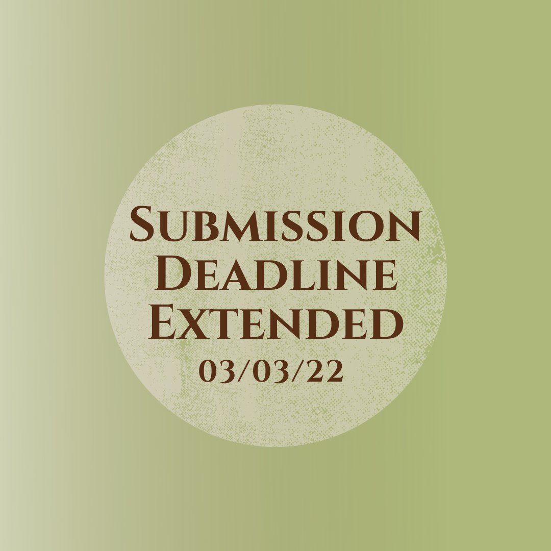 trinityspr's tweet photo. We've decided to extend our submissions period! If you have any last minute pieces you were looking to tidy up and send in, you have one more week to get them to us. Send submissions to editor.spr.trinity@gmail.com before 11:59 pm on the 3rd of March. Style guide is in our bio! https://t.co/wuqZOM6vjN