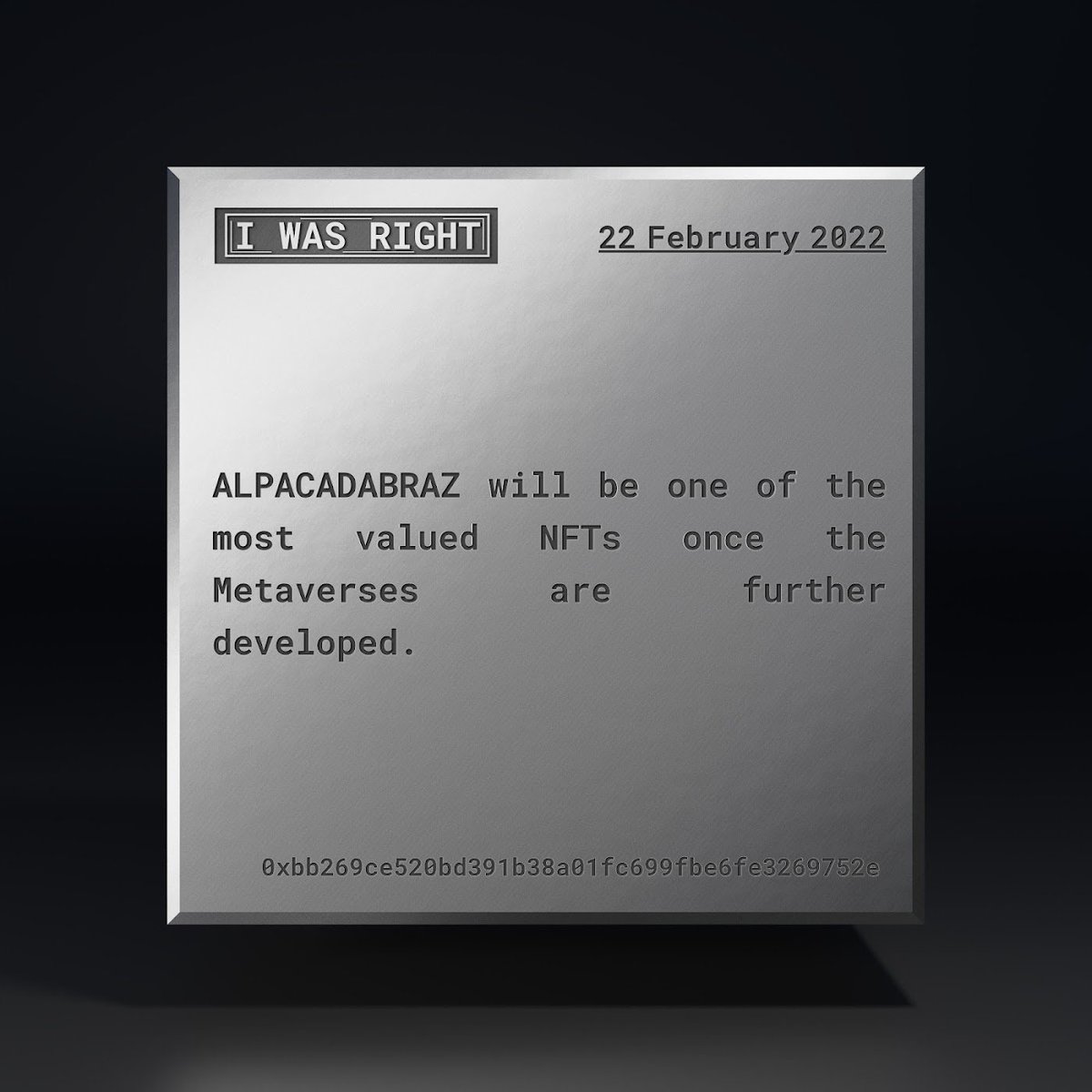 eMehnuel's tweet photo. Looking forward to the big 3D reveal and the exciting adventure we'll be having with our PACAFAM in the metaverse and beyond! WooFIO-AGMI! 

@ALPACADABRAZ 
@thio_eth 
@0xBo_xd 
@Retired_CEO 
@iveslvv https://t.co/HZubR3htiQ