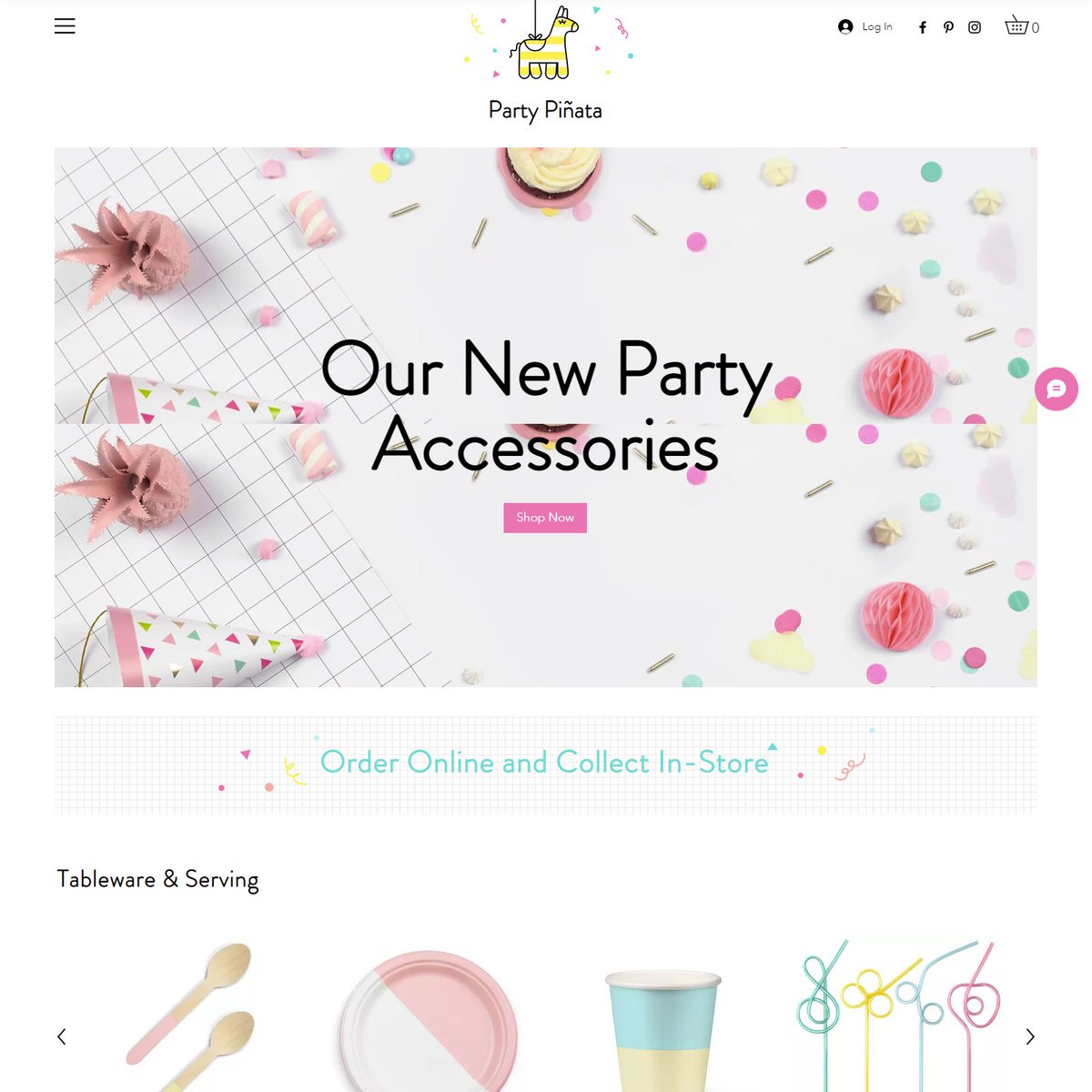 It’s party time with this bright and shiny Style of Website! This site is so fun and easy to use, Simply Order us of your needs, add important information, and connect your Instagram feed for additional reach. Are you ready? Get your business online today!
#wix #wixwebsitedesign