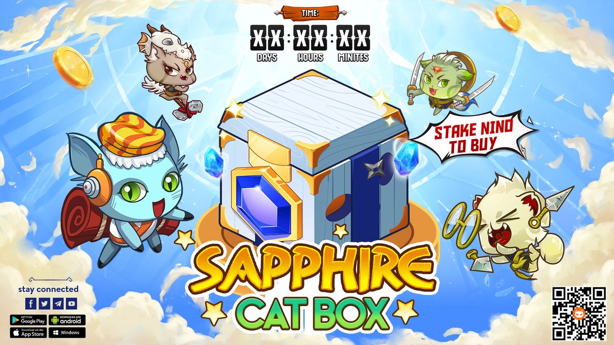 ninnekogame's tweet photo. 📢We will open a Sapphire box sale through $NINO staking mechanism. Participants will need to stake $NINO to be eligible to buy boxes.

See the details of this box sale here:
https://t.co/UUvRe6QYQS https://t.co/ENUPLS76om