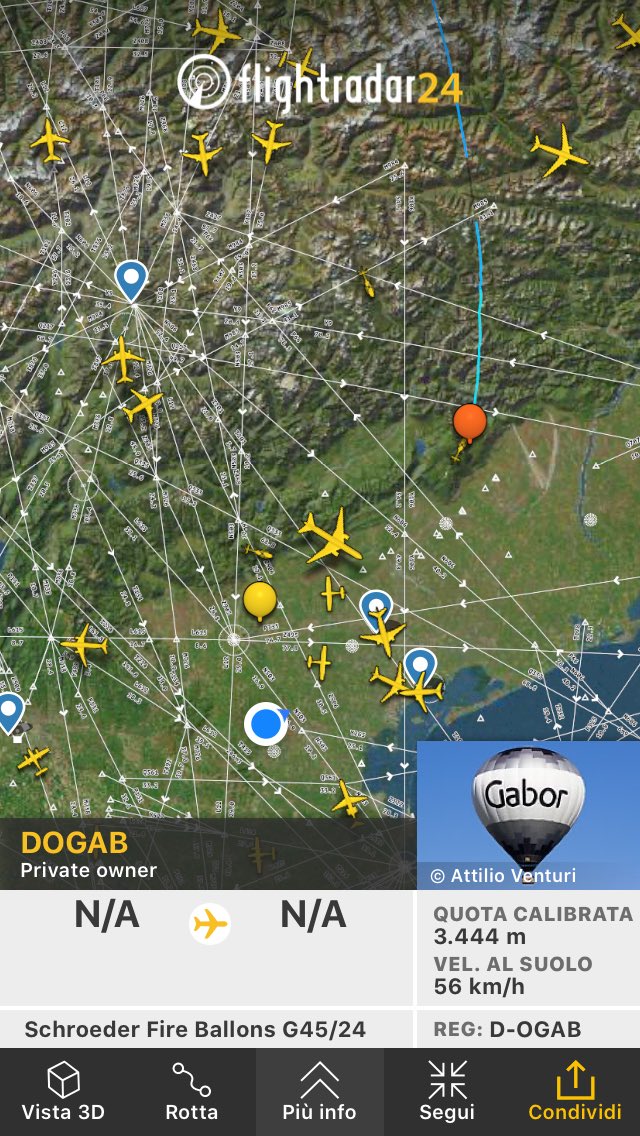 IK3NLK's tweet photo. Again another #hotairballoon #fr24 !!! Cool! ⁦@flightradar24⁩ https://t.co/w3AePWTByc https://t.co/W6OA22RX6g