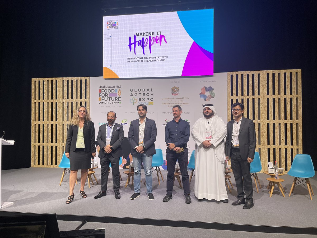 freshontable's tweet photo. Amazing panel discussion #FoodForLifeSummit @expo2020dubai where our Founder, Atul Chopra shared his views on the impact and promise of digital solutions for smallholder farmers. 

Proud to be part of a great event. #Sustainability #UAE #Dubai https://t.co/xrq4swP3qm