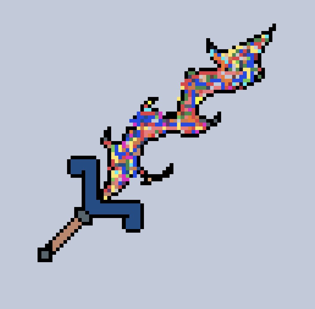 z_esed's tweet photo. New drop in my collection👾
One of the most beautiful sword.This sword is made from over 150 pixels and over 15 different colours
        If you are interested,here is an account on Opensea:Pixel_WorkshopsQ2 https://t.co/PjZGkt1Hqo