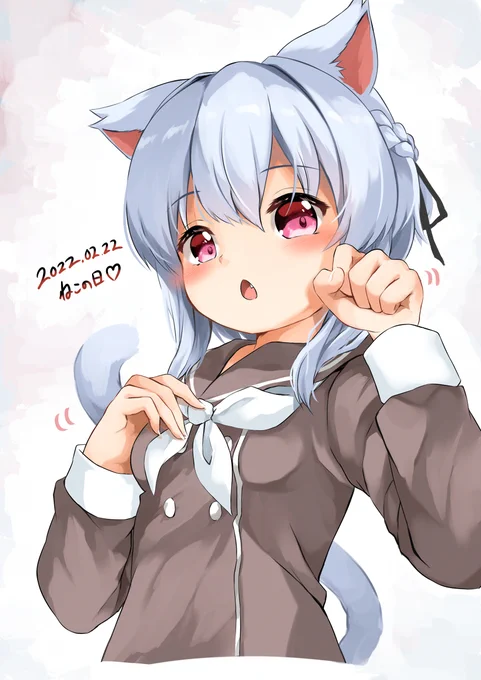 #猫の日 
ツグミちゃんにゃーぉ🐈 