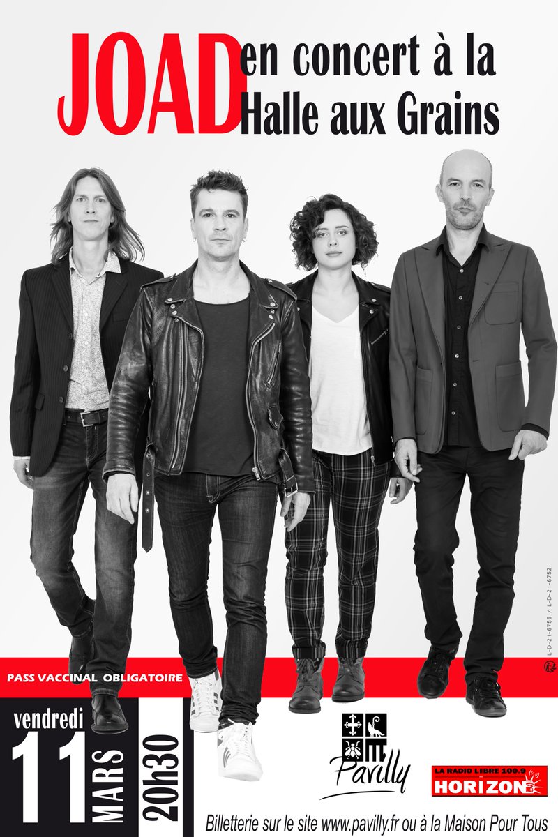 VPavilly's tweet photo. "Light Songs for heavy time" sera le 1er album de Joad entièrement en anglais. Il sera présenté en exclusivité le 11 mars à 20h30 à la Halle aux Grains à Pavilly. Leur nouvelle recrue sera également présentée à cette occasion😀Résa des places https://t.co/MJRg8gn2Tk #joad https://t.co/ADzOwpKyve