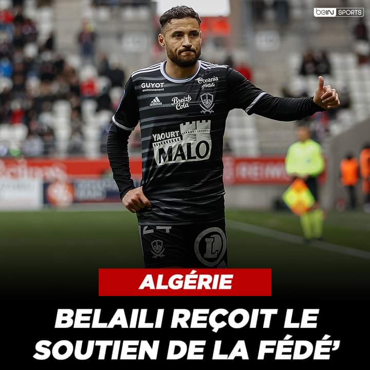 MedjebarS's tweet photo. Suite aux insultes subies par Youcef #Belaili à #Reims, la Fédération #Algérienne de football a publié un communiqué pour prendre la défense du joueur de #Brest. https://t.co/9NAtwFopoj