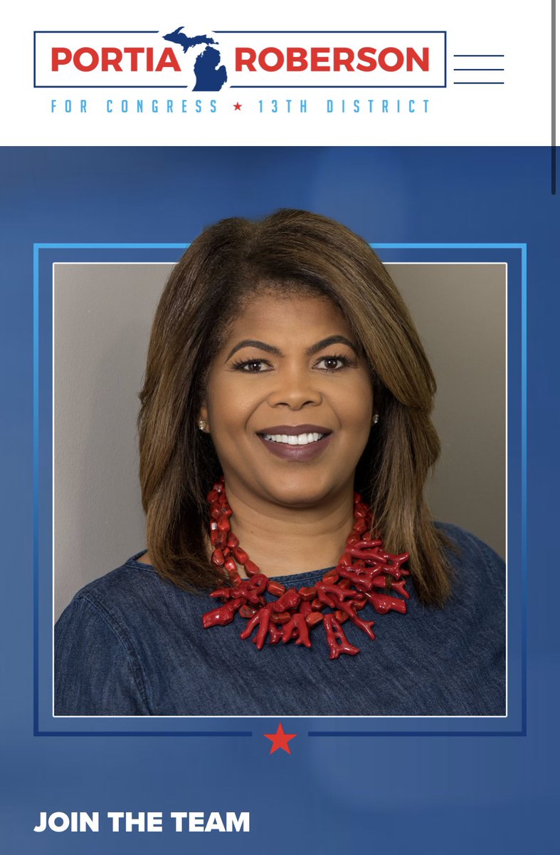 katrinaturnbow's tweet photo. I’m reaching to you because I need your support of our sister and friend Portia Roberson who is running for the 13th Congressional District. 
There are a few ways you can support: 
- Donate: https://t.co/XufkdF1guH
- Share the website https://t.co/VkjrHI83AZ https://t.co/UVURyySZHf