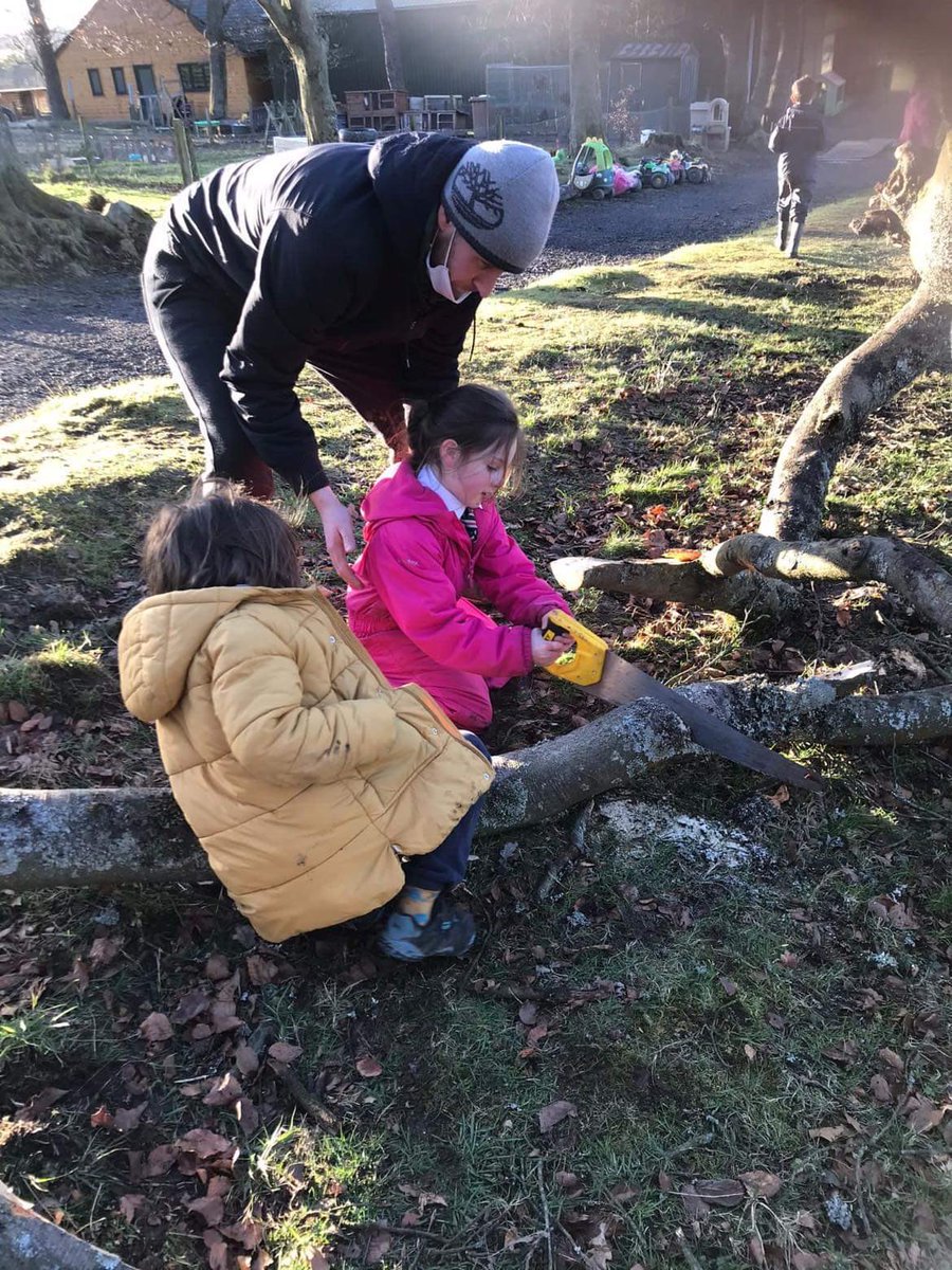 HOPHowies's tweet photo. Storm Eunice brought us a little gift. Lots of fun was had removing branches, clearing the site and exploring the fallen tree. @careinspect @playscotland @ScotChildmind @earlyyearsscot @girfec @wlelc @Thrive_Outdoors @ELCScotGov @ScotOutdoor https://t.co/aq49hpJ6Wg