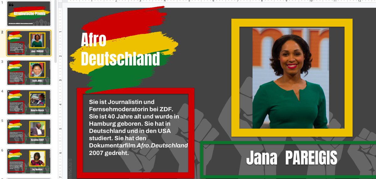 GrandjeanMyriam's tweet photo. Celebrating #BlackHistoryMonth  in German class @PHMSCougars 
🇩🇪 7th grade Immersion students research famous African-Germans, do a scavenger hunt, &amp; create a display for the learning commons
#BHM2022 #TeachGerman

Copy here ➡️ https://t.co/CeIXLhE9tP

@LOWLT @AATGOnline @SCFLTA https://t.co/E9rV0Zy06O