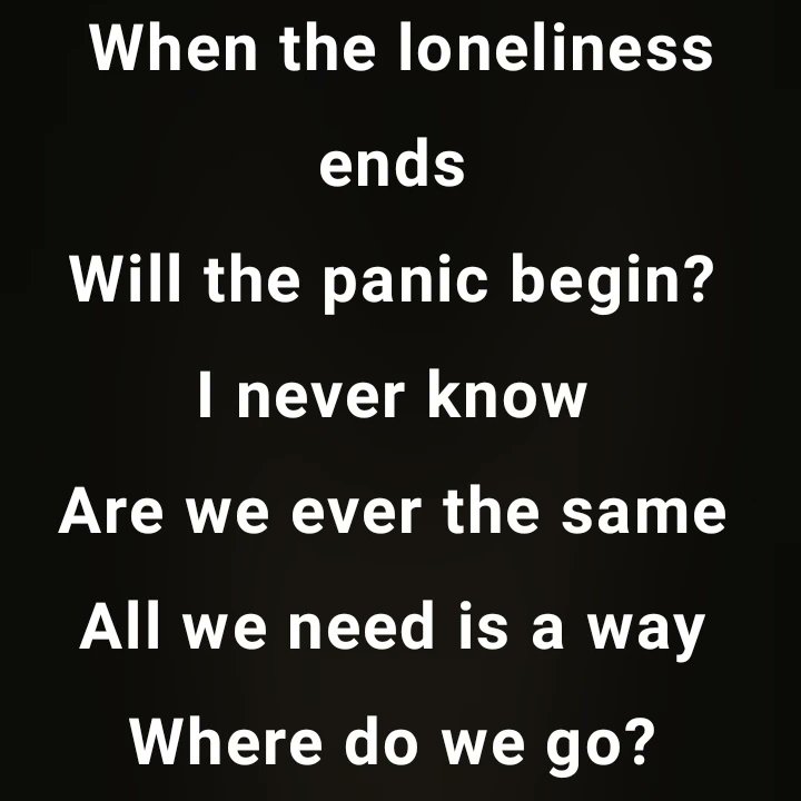 ARCAlphaLouie's tweet photo. "When the loneliness ends, will the panic begin? I never know. Are we ever the same? All we need is a way. Where do we go?"
I just listened to this song by Demon Hunter and I love it.
#DemonHunter #Outlive #OneStepBehind #ChristianMetal https://t.co/fTfn74zxQX