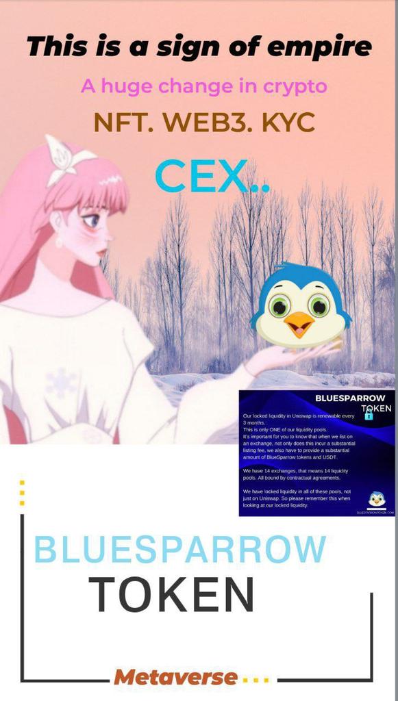 AliffChulien's tweet photo. @cryptogems555 #BluesparrowCEX 
#BluesparrowCEX 
#BlueSparrowCommunity 
#BlueSparrowtoken https://t.co/TCmLcJ18Wt