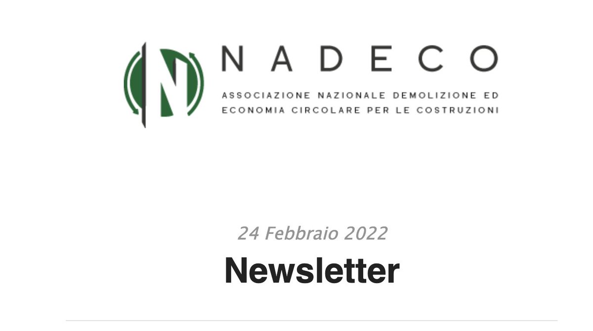 AsNADECO's tweet photo. È uscita l'ultima Newsletter di NADECO!
Al suo interno troverete news riguardo:
#Superbonus
#Imprese
e gli eventi più importanti nel mondo dell'#edilizia!

Come ricevere la nostra newsletter? 
✍️ associazione@nadeco.info https://t.co/A49Bh56cKb