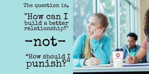 leeannjung's tweet photo. If we are having trouble with student engagement, the question is, "How can I build a better relationship with this student?" not, “How should I punish this student?" #LeadInclusion #udl #udlchat #globaledchat https://t.co/5BBqJbUbgu