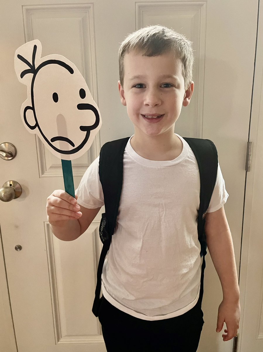 AmberPleiman's tweet photo. Dress like your favorite storybook character for #LoveWC week! Greg from #diaryofawimpykid #WCConnects https://t.co/lA894Kzk2z