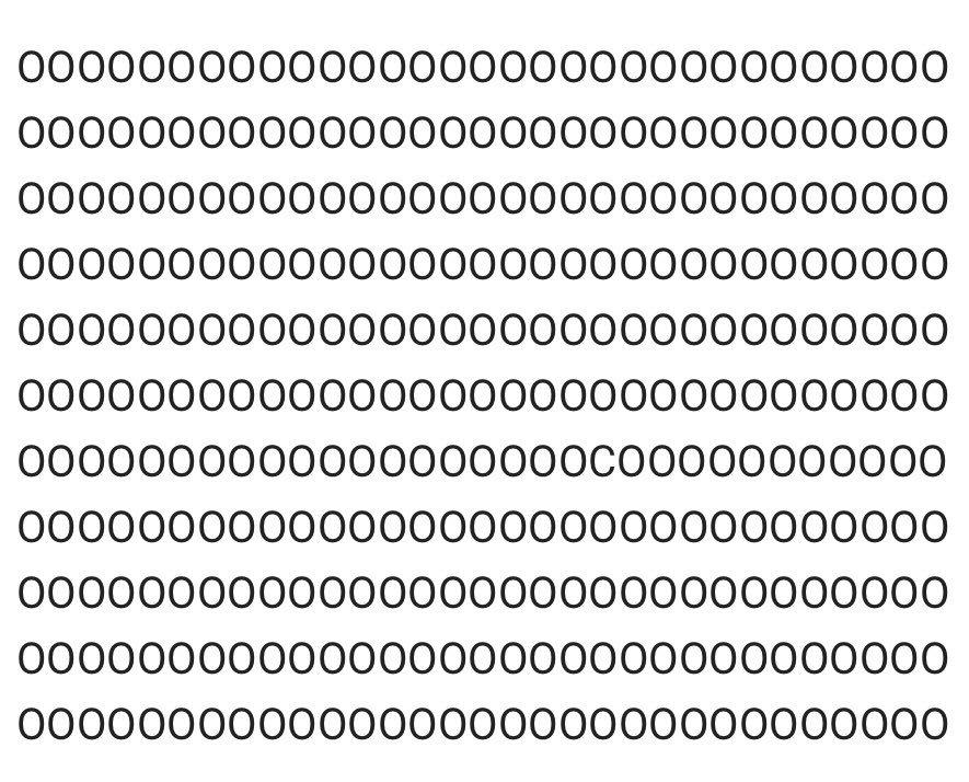 Алцхемерийн өвчин гэж хүн юмаа мартдаг өвчин бдаг. Би 3 сорил явуулна. Хэрэв 3 сорилыг давбал ойрын 10 эилд энэ өвчнөөс Та айх хэрэгүй юм бна.

№1. Энэ дотроос С үгийг 20 секундын дотор олоорой ❤️
🌳🌳🌳