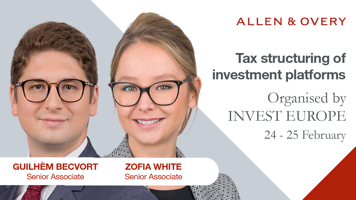 AllenOvery_LU's tweet image. ➋ 
... and typical set-ups, as well as OECD initiatives, EU directives and latest news on international taxation for investment funds.
Possibly interested and want to know more? For more info and to register click here ☛ bit.ly/3H0HgJe 
 #fundstructuring #AllenOveryLU