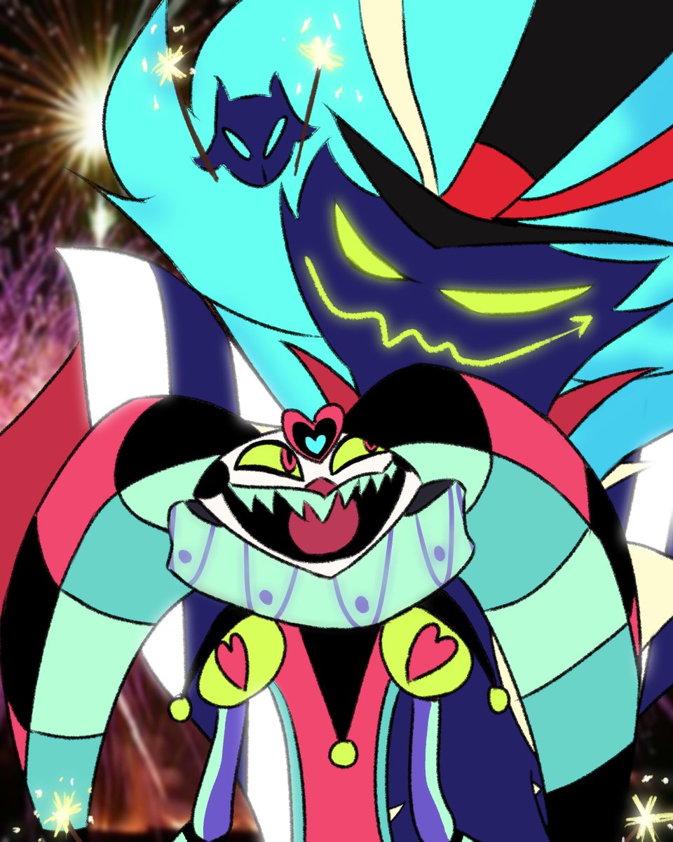 GrinsBazaar's tweet photo. Made some tweaks/fixes that have been bugging me for a while :p #HelluvaBoss #Fizzarozzie #StolitzWeek2022 #stolas #Fizzarolli #Striker (tweaked the wrong file on last post ;-;) https://t.co/lbblbJwAVz