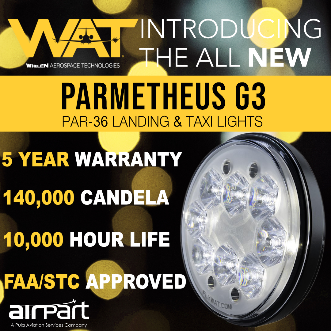 airpartsupply's tweet image. 💡 The world’s best-selling LED landing light for general aviation JUST GOT BRIGHTER! 💡

The Parmetheus G3 is available in taxi and landing configurations
airpart.co.uk/page/whelen-li……

#flywat #aviationdaily #avgeeks #lighting