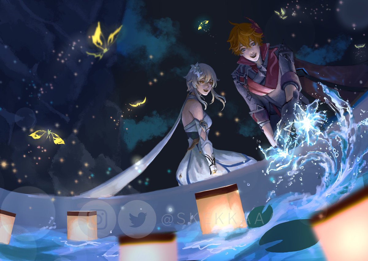 I’m so thankful to <a href="/chilumiyuanfen/">Viatrix Caeli: a Chilumi Zine ✨ RELEASED!!</a> for allowing me onboard this wonderful project. I’m a little late, but here’s my contribution - please do check out the other works featured, you won’t regret it 💧🐚✨💙

#chilumi #タル蛍